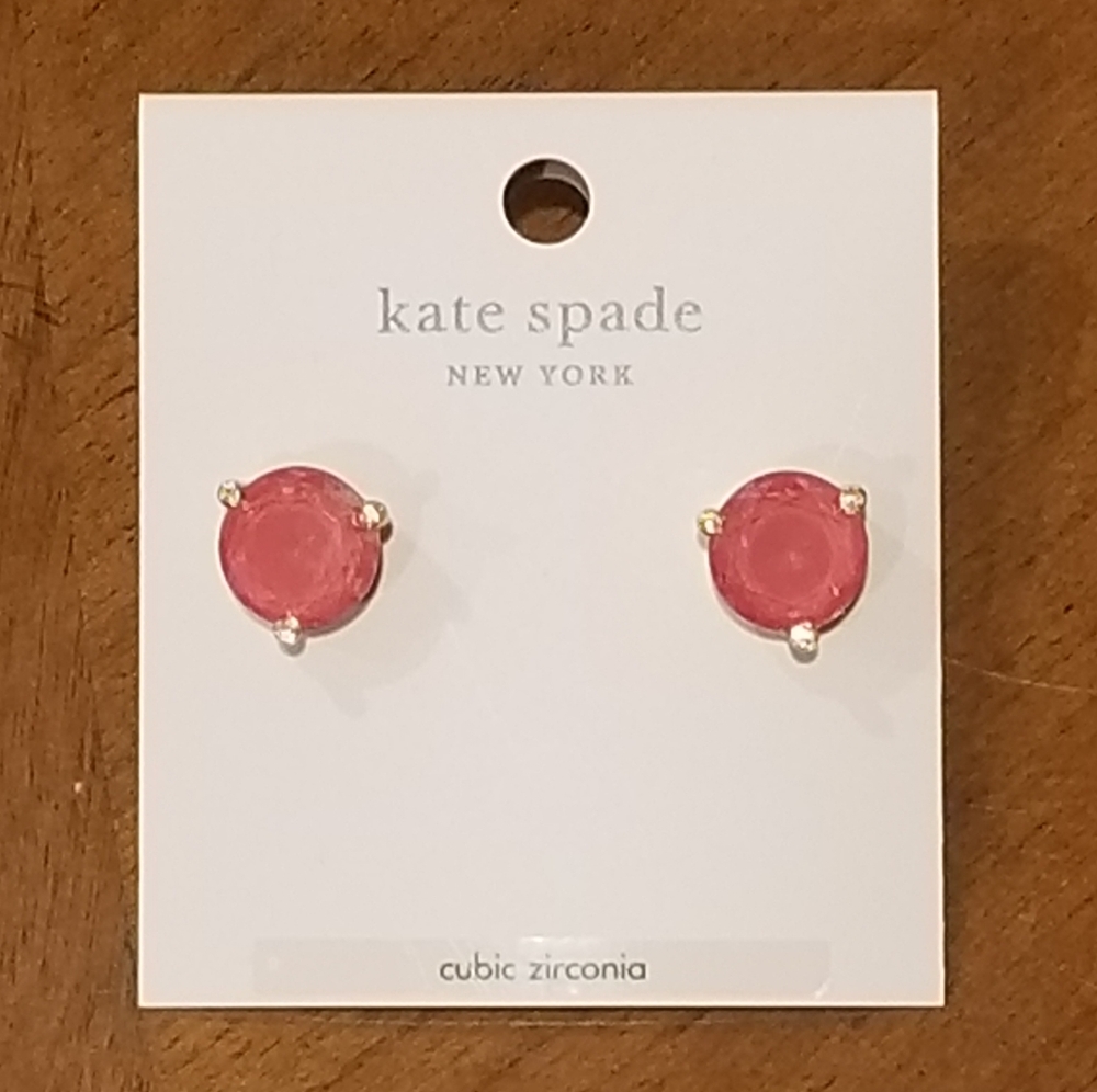 Kate Spade Coral Studs NWT